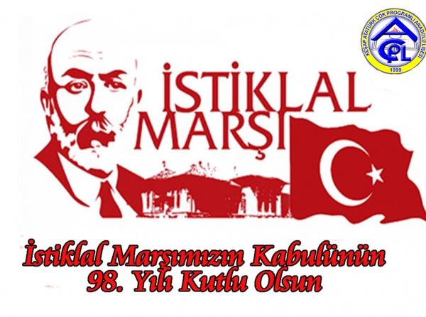 Okulumuzda 12 Mart İstiklal Marşının Kabulü ve Mehmet Akif ERSOY´u Anma Programı düzenlendi