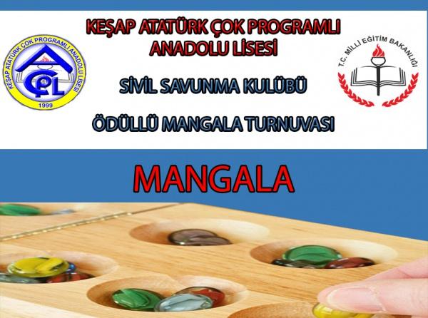 Okulumuzda Ödüllü Mangala Turnuvası Düzenlenecektir.